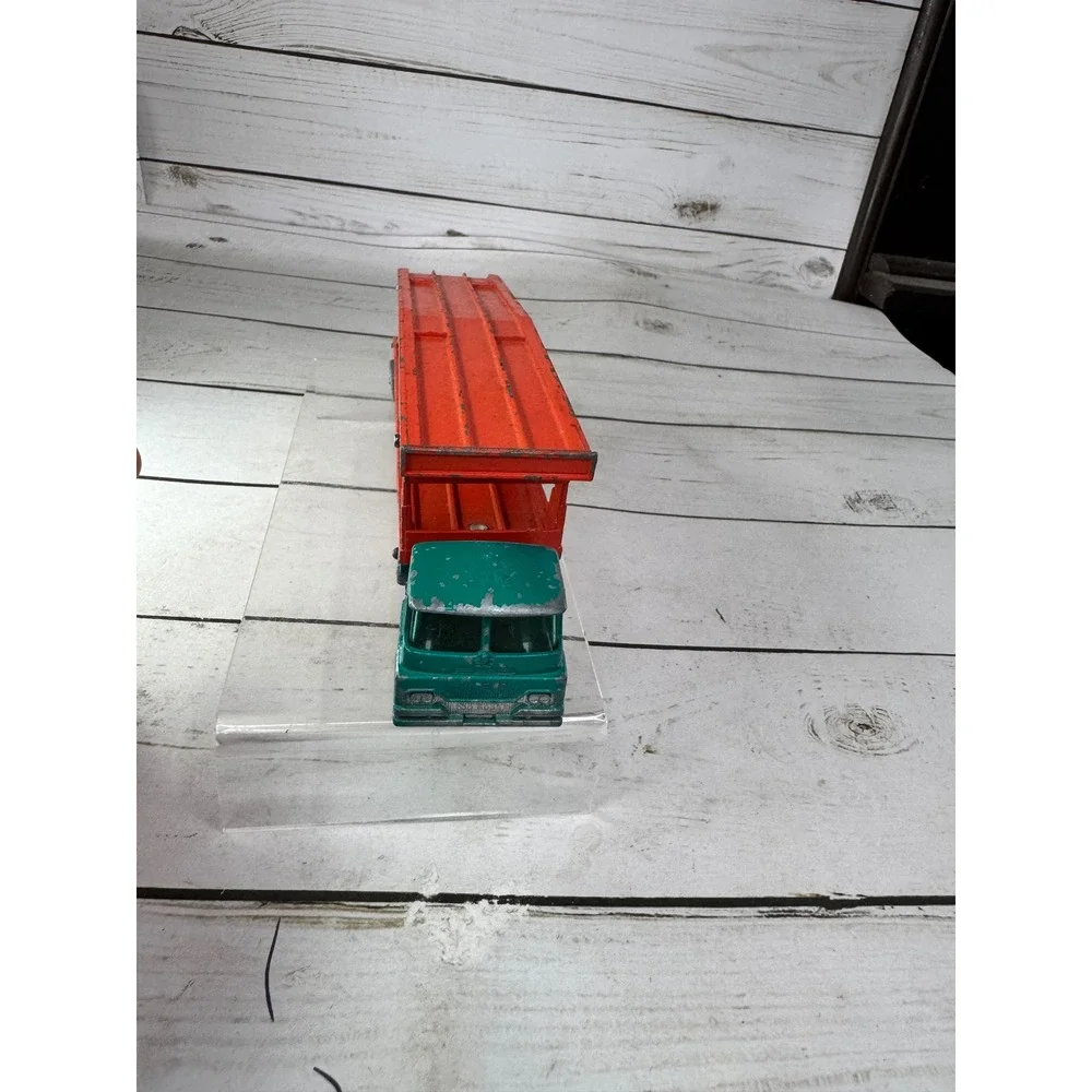 Matchbox Lesney King Size K-8 Guy Warrior Car Transporter Green Orange England